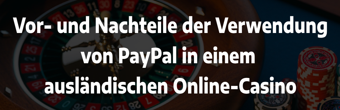 online casino mit paypal ausland
